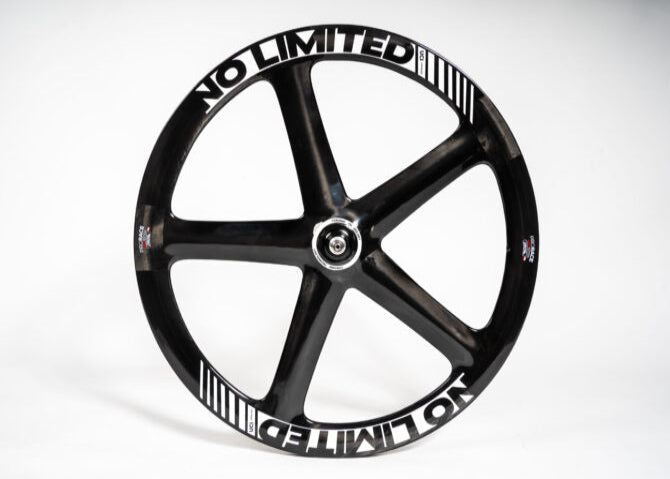 Black wheel rim with 'NO LIMITED' branding on a white background